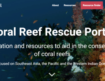 Coral Reef Rescue Portal website cover